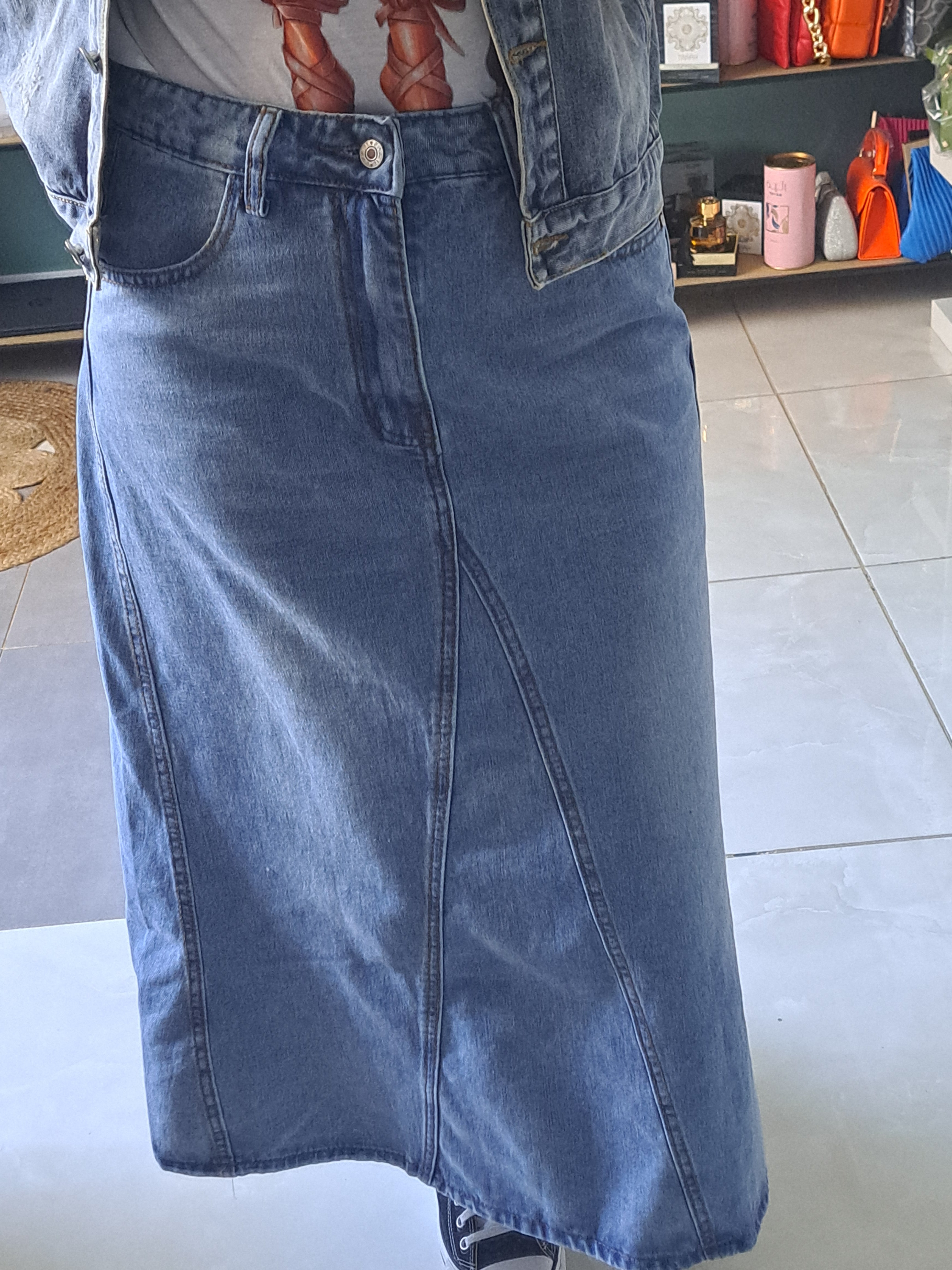 Jupe "bleu jean"