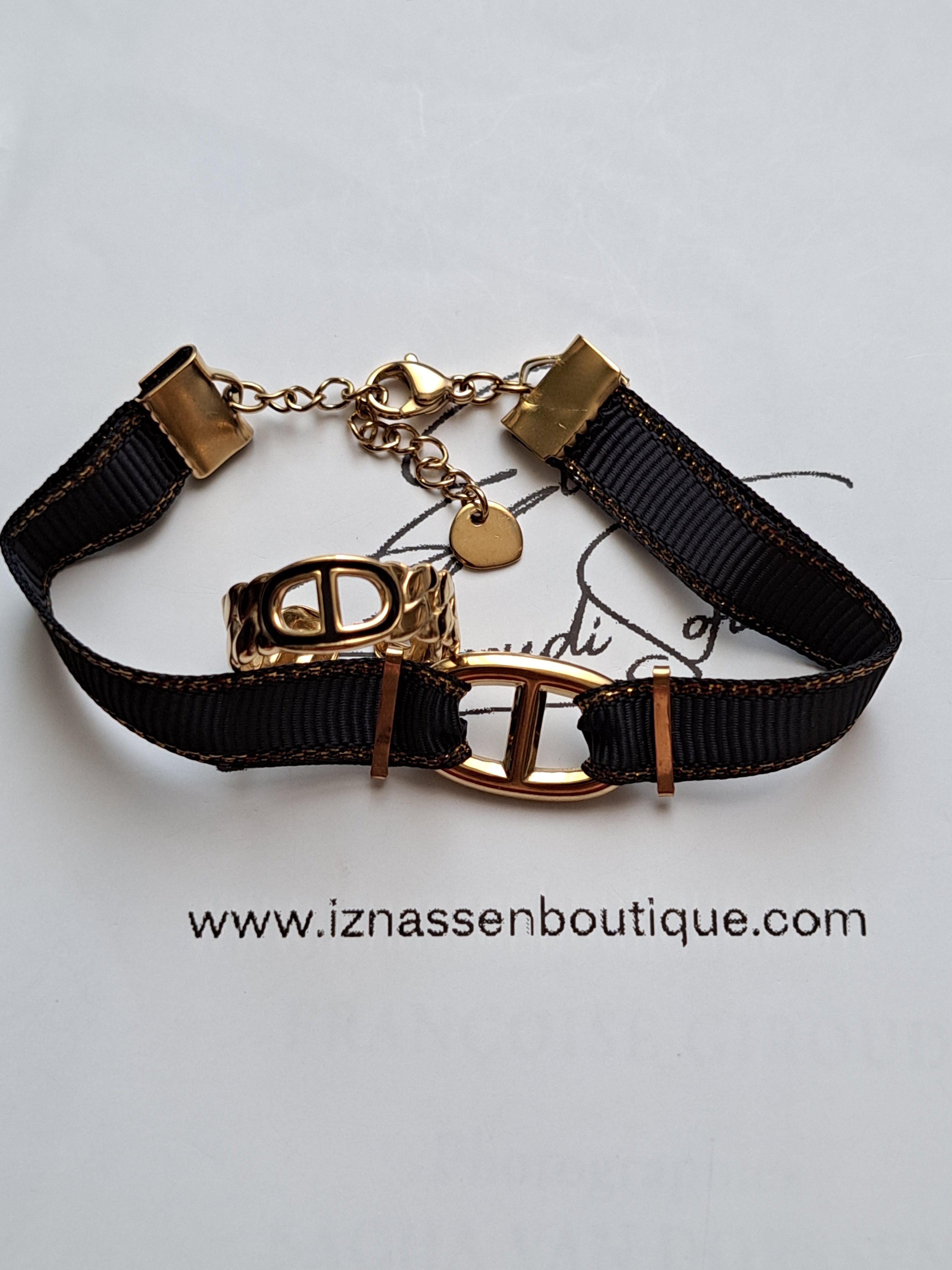 Bracelet "Sihème" noir