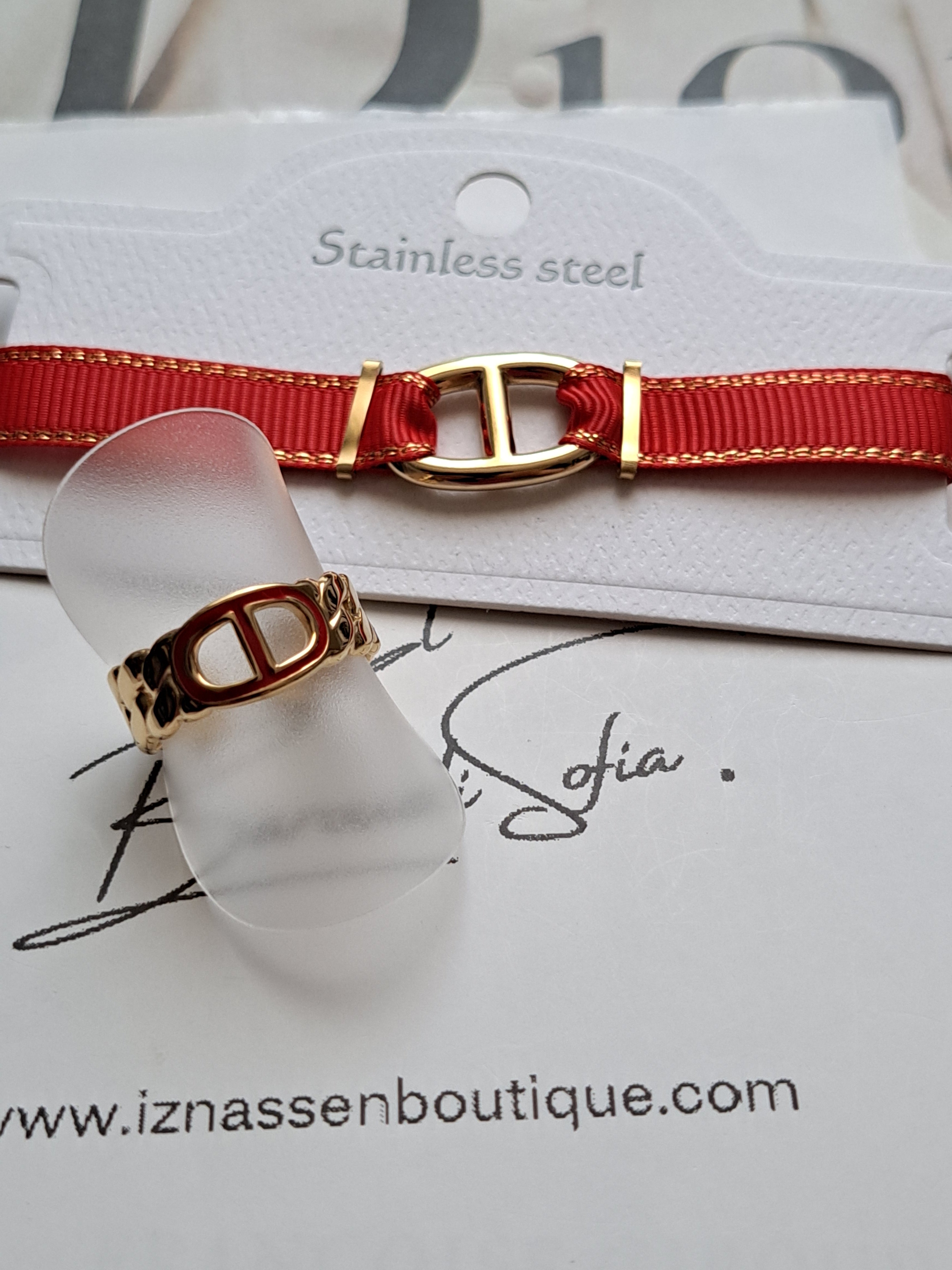 Bracelet "Sihème" rouge